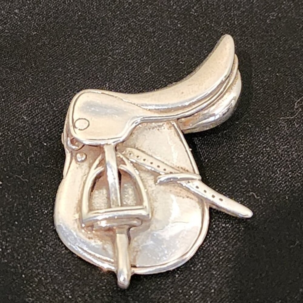 Sterling Silver English Saddle Brooch
